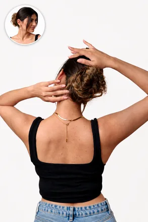 Messy Bun Scrunchie Dark Brown