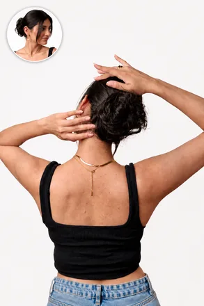 Messy Bun Scrunchie Jet Black