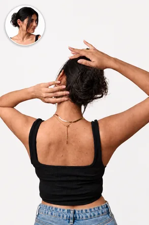 Messy Bun Scrunchie Natural Black